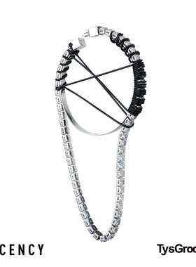 TysGrocery x LUCENCY联名系列 钻链彩绳捆绑耳环