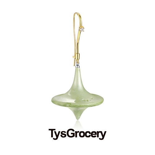TysGrocery 22 Pray 2 眼影光泽树脂鱼钩陀螺耳环