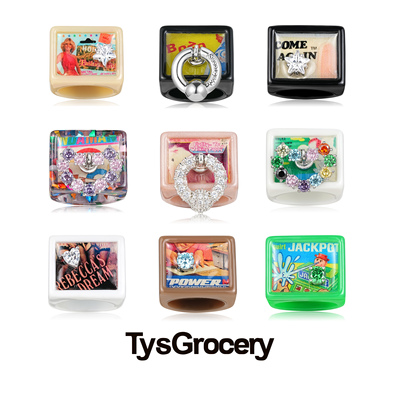 印花旧盒子TysGrocery24SS树脂