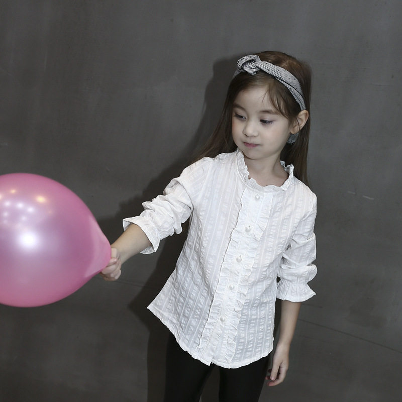 Chemise fille à manche longue - Ref 2087176 Image 1