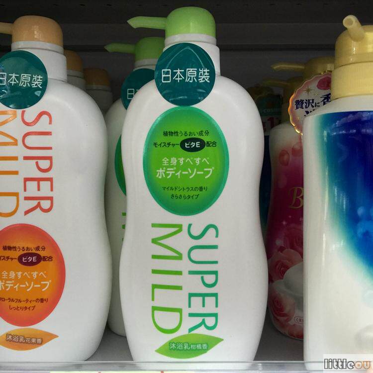 香港采购日本惠润沐浴露柑橘香清爽型/花果香滋润型沐浴乳650ml