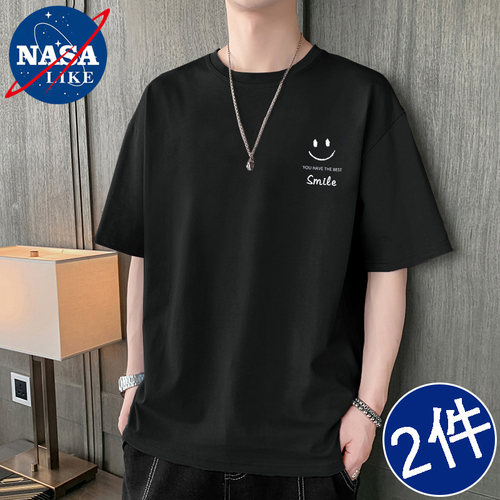 NASA品牌男女同款宽松百搭短袖