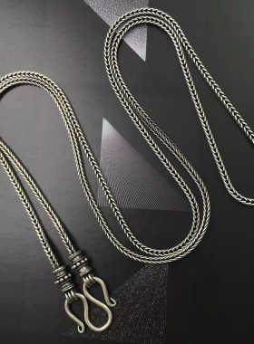 纯银项链佛牌男女款万能扣肖邦链