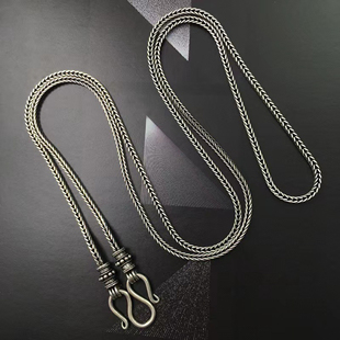 毛衣链 高级感百搭长款 佛牌男女款 肖邦链万能扣可拆分复古做旧时尚