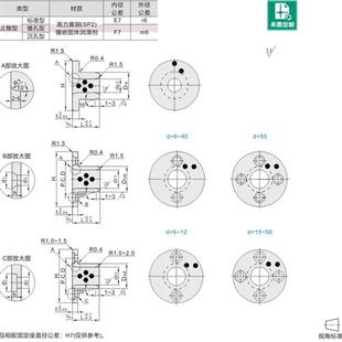 无油衬套OFP01 L40L45L50L60 d16d18d20d25d30d35d40d50