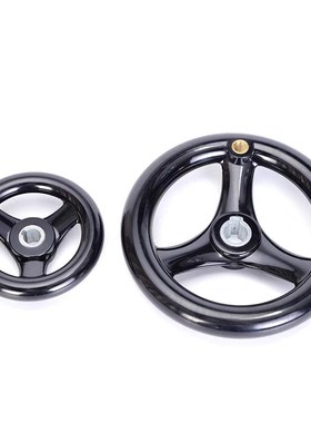 E-HAM01-D100/D125/D160机床胶木三幅手轮转动手柄型 圆轮缘手轮