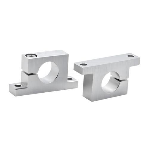 导向轴支座T型单边侧开口光轴底座GCP01开口支撑座立式孔距选择型