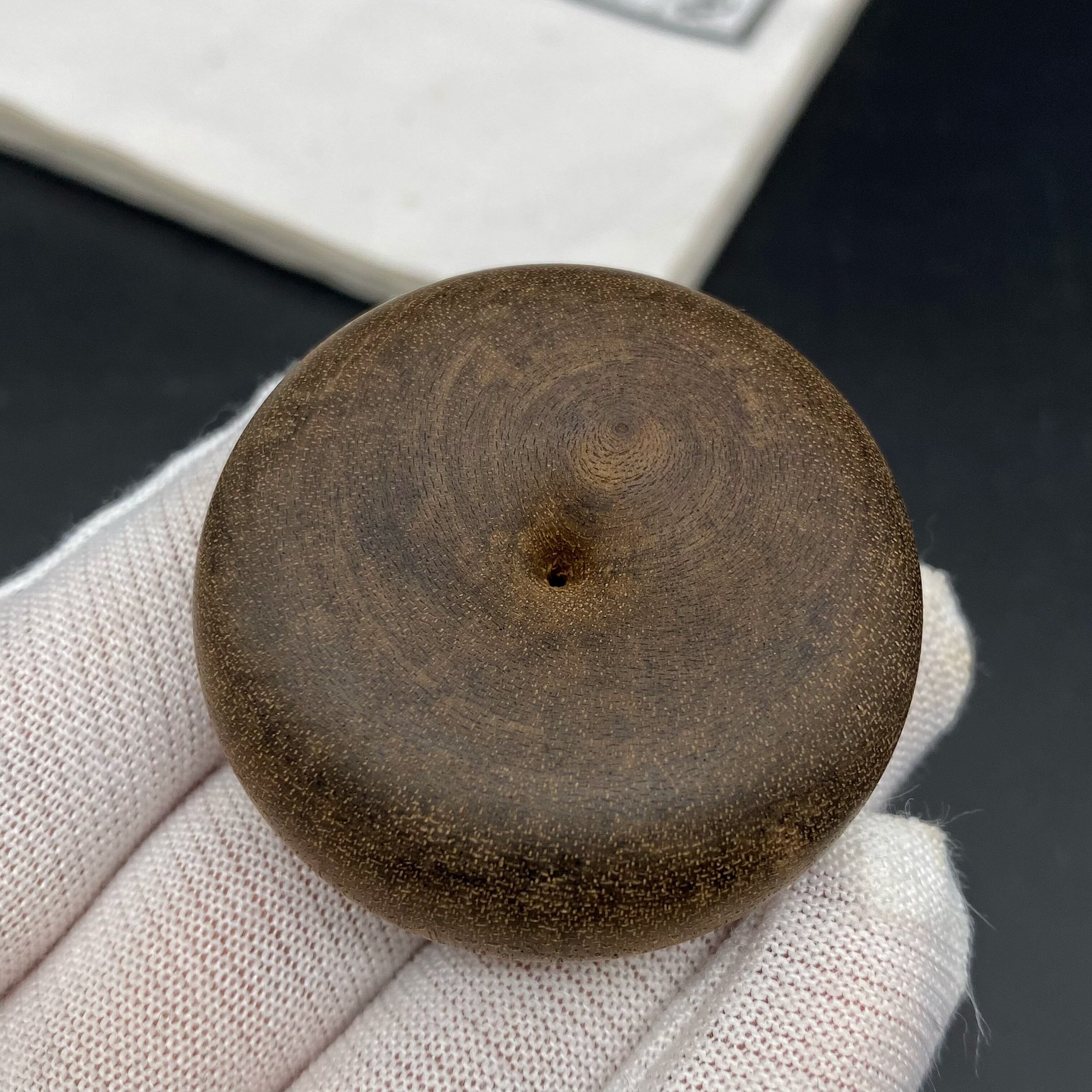 沉香平安扣吊坠 文莱九分沉水平安扣 药香浓郁 天然老料男女挂件