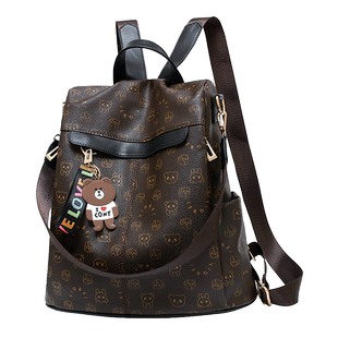 轻便软皮双肩包女士包包2024新款时尚潮流外出旅行包逛街小背包女