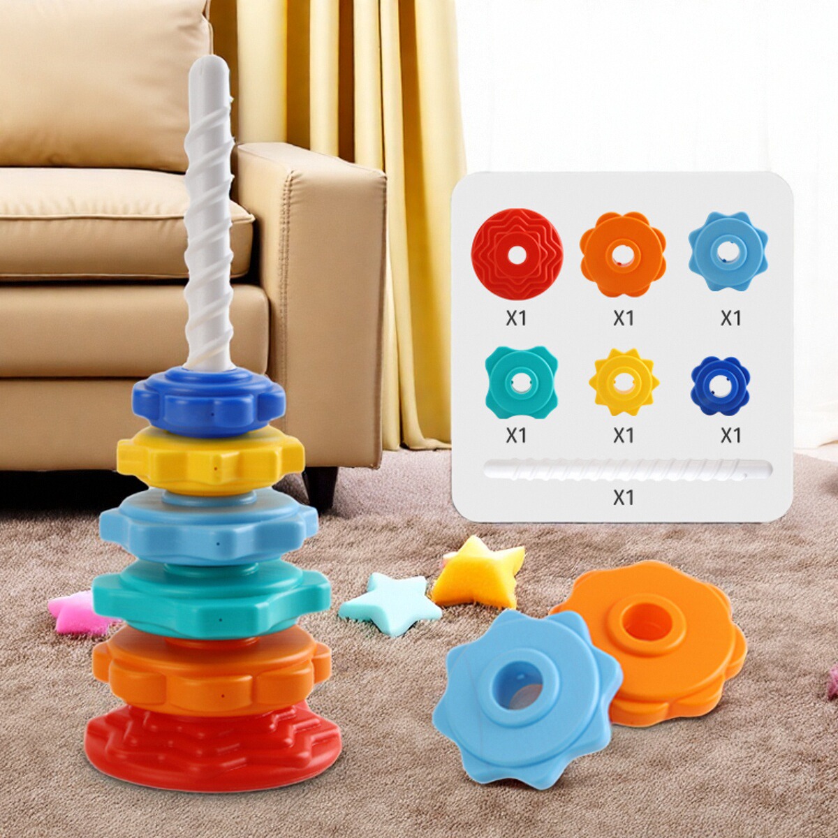 婴儿消耗宝宝体力玩具0一1岁手指精细动作训练转转乐3到6个月益智