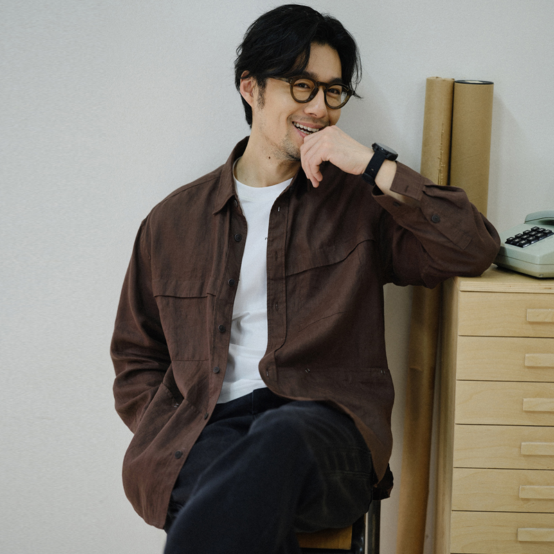 收留原创2025新款男士长袖衬衫