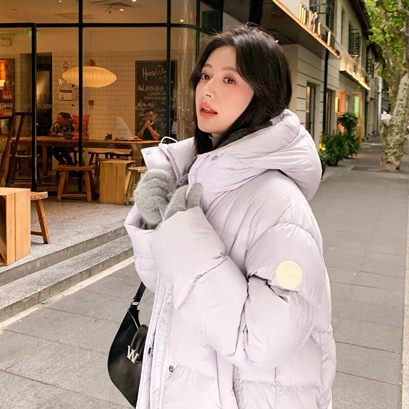 白灵儿短款羽绒棉服女款冬季2025新款超好看泡芙超厚连帽外套