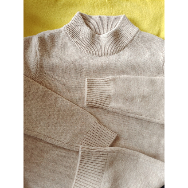 厂家清仓加厚半高领纯羊毛衫