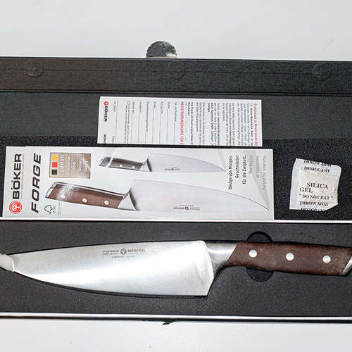 Boker进口【ForgeWood】X50CRMOV15刃材 枫木手柄 高端厨师专用刀