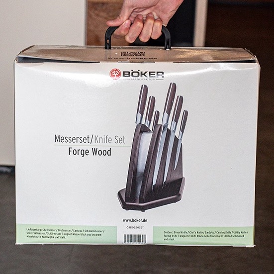 Boker德国进口高端厨刀 X50CrMoV15刃枫木柄Forge Wood系列厨师刀