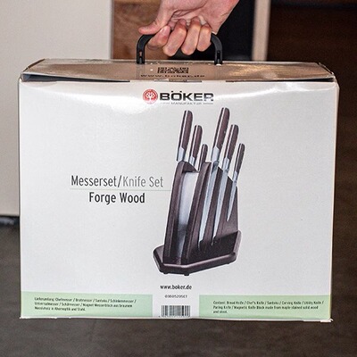 Boker德国进口高端厨刀 X50CrMoV15刃枫木柄Forge Wood系列厨师刀