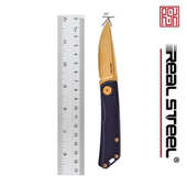 锐狮帝 钛宸 Luna RealSteel Titan 弧月 EDC折刀 N690刃材随身刀