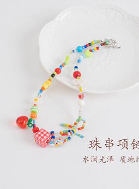 五台山新中式时尚珠串项链锁骨链