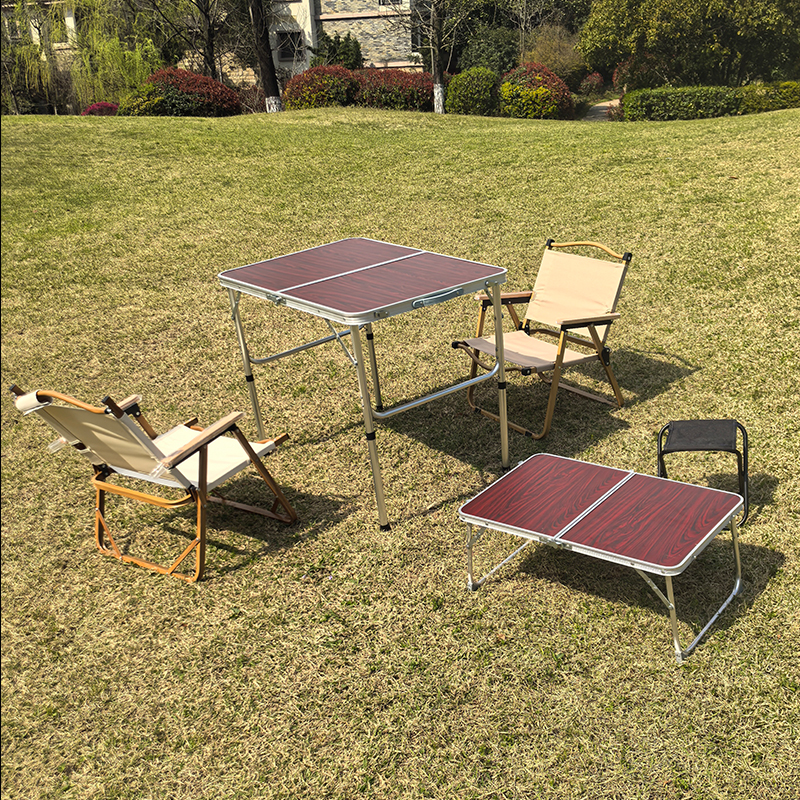 户外折叠桌9060铝合金手提桌子小号6040加高款旅游露营休闲摆摊用