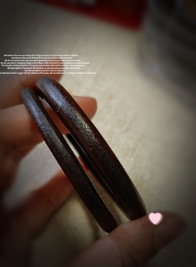 原创设计手镯一生之环牛皮手环高桥风格情侣时尚视频日系复古