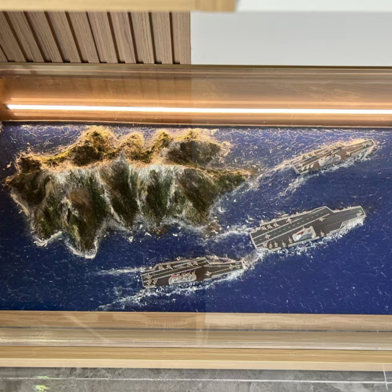 大海系列手办车模兵人军模桌面地台成品娃娃仿真拍摄场景沙盘模型