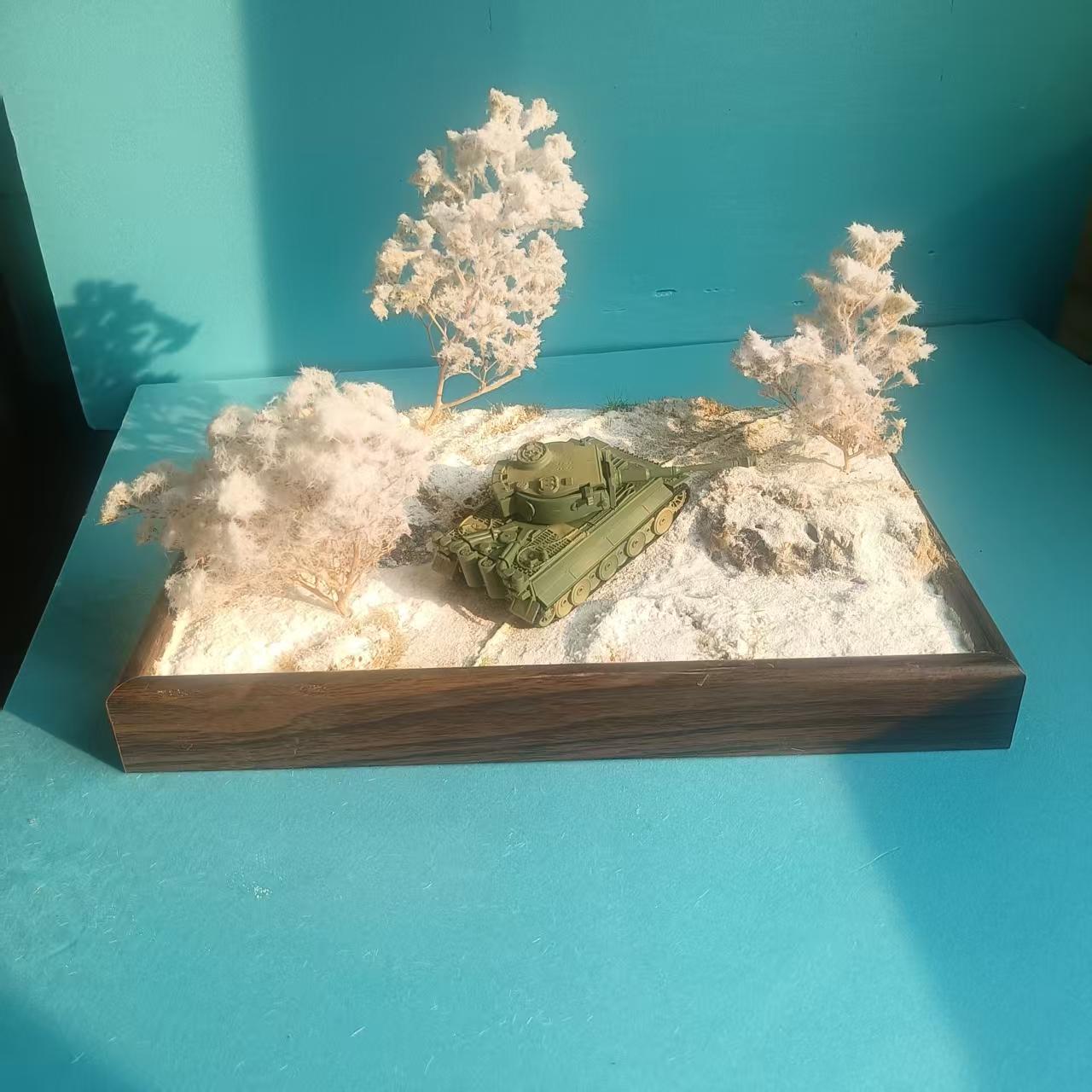荒野系列手办车模兵人军模地台装饰摆件成品拍摄场景沙盘场景模型