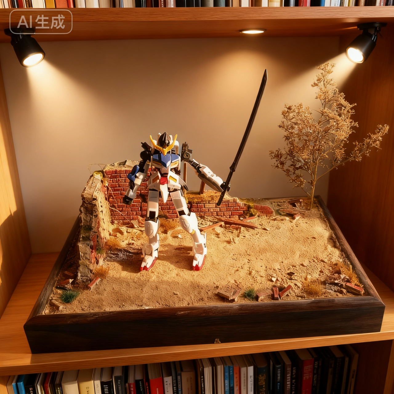 废墟系列手办车模兵人军模桌面地台装饰摆件仿真拍摄场景沙盘模型