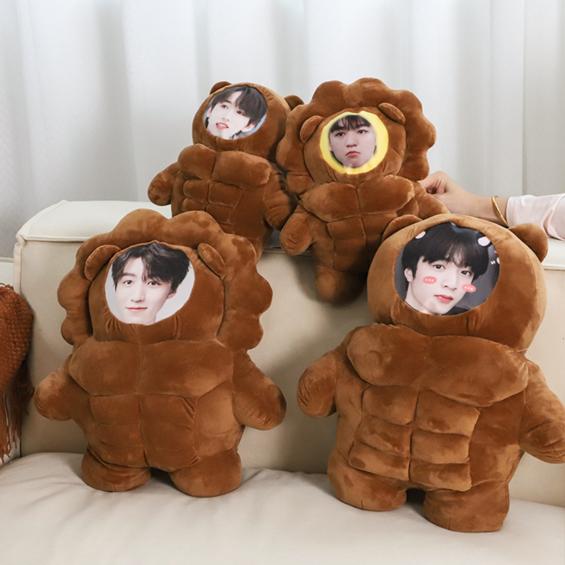 八块腹肌玩偶定制公仔人形抱枕