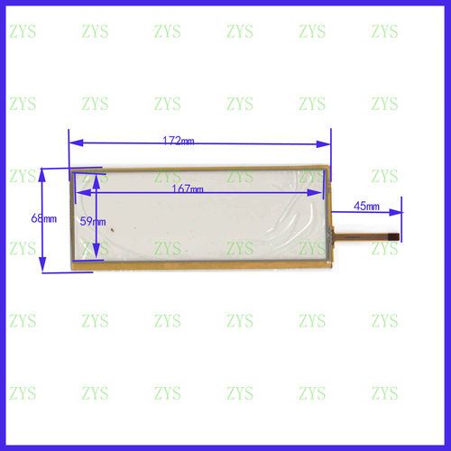 172*68 车载工控数码通用触摸手写外屏幕玻璃四线 172*68MM