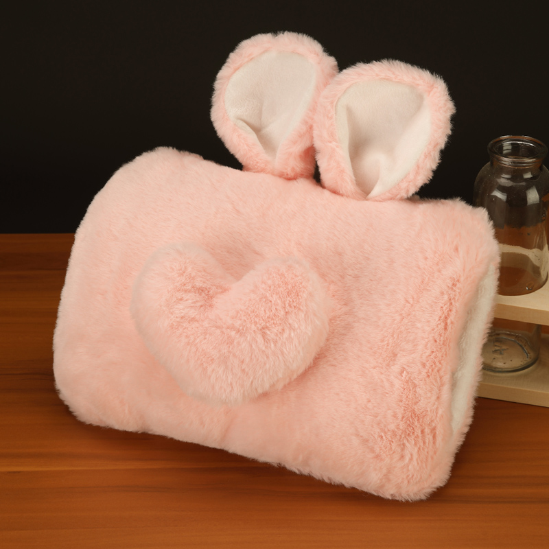 热水袋充电式防爆注水可爱毛绒女