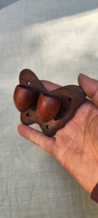 红酸枝手工制作鸟站架拐蝴蝶喂食器鸟食罐配件架拐黄雀贝子红绣眼