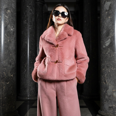 仿貂加厚睡衣家居服女士外穿套装冬季秋冬新款高贵高级