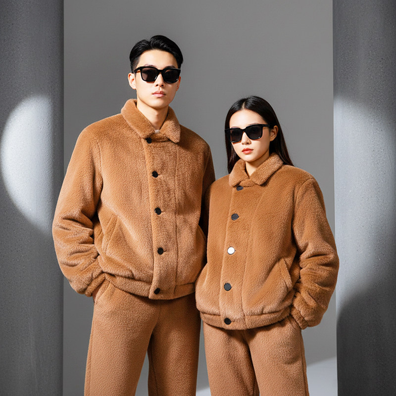 环保皮草仿貂加厚睡衣家居服男女外穿套装冬季情侣加厚新款,女士内衣/男士内衣/家居服,睡衣/家居服套装,淘宝优惠券,粉丝福利购,淘宝优惠卷