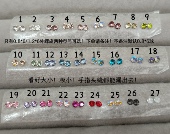 2.5mm施家华子44色耳蜗钉超闪钻超小彩色耳钉螺丝拧扣医用钢耳骨