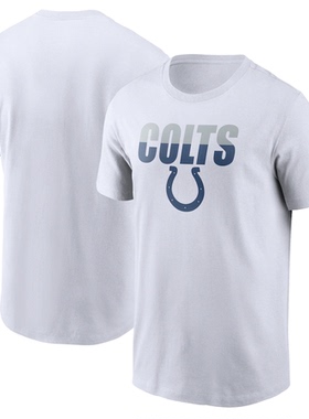 NFL球衣夏季小马Indianapolis Colts橄榄球服宽松男士速干短袖T恤