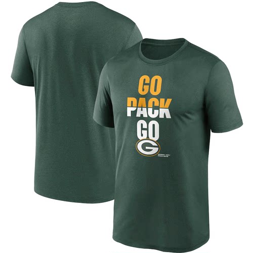 NFL球衣夏季包装工GreenBay Packers橄榄球服宽松男士速干短袖T恤