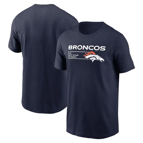 NFL球衣男夏季丹佛野马Denver Broncos休闲运动长袖宽松男短袖T恤