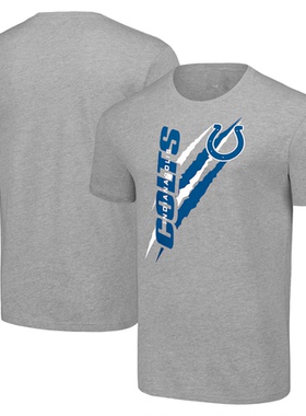 NFL球衣男夏季小马Indianapolis Colts休闲运动长袖宽松男短袖T恤