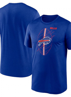 NFL橄榄球衣男夏季布法罗比尔Buffalo Bills休闲运动宽松短袖T恤