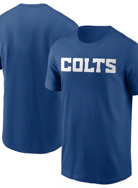 NFL球衣夏季小马Indianapolis Colts橄榄球服宽松男士速干短袖T恤