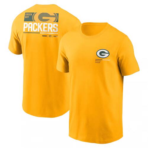 NFL球衣夏季包装工GreenBay Packers橄榄球服宽松男士速干短袖T恤