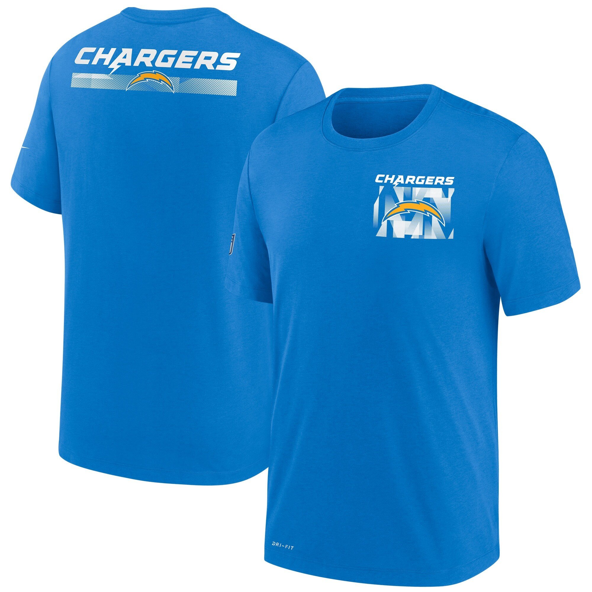 NFL球衣夏季闪电LosAngelesChargers橄榄球服宽松男士速干短袖T恤图片