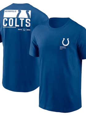NFL球衣夏季小马Indianapolis Colts橄榄球服宽松男士速干短袖T恤