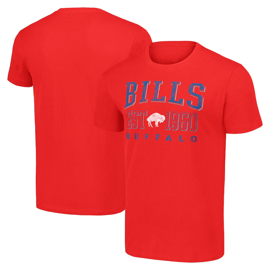 NFL球衣男夏季比尔队Buffalo Bills男士休闲运动长袖宽松短袖T恤