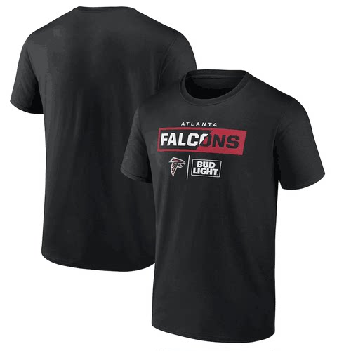 NFL球衣男夏季猎鹰Atlanta Falcons休闲运动长袖宽松男士短袖T恤