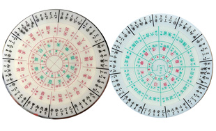 16CM六壬转盘套装 大六壬式盘转盘 金口诀课三式 六壬式白话指南