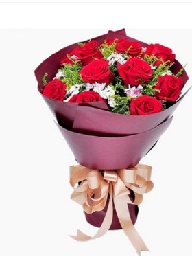 荣昌县河包镇古昌镇吴家镇观胜镇铜鼓镇鲜花店母亲节速递玫瑰花束