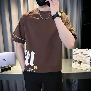 夏季新款男士短袖T恤潮牌宽松打底衫衣服 TX01-P58图片