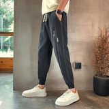 夏季新款男士牛仔裤宽松潮牌束脚裤子修身小脚裤712-1-AK139-P48，男装牛仔裤，星座712-1