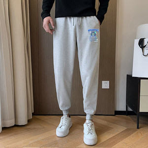 男士运动裤夏季休闲裤潮流宽松束脚裤社会小伙九分裤A76-P45图片
